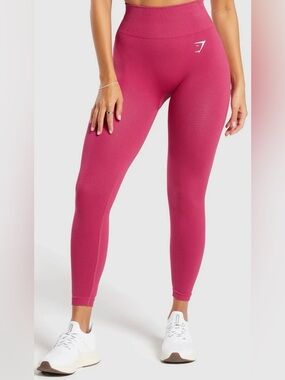 Gymshark Vintage Pink Marl Vital Seamless 2.0 High Rise Leggings S